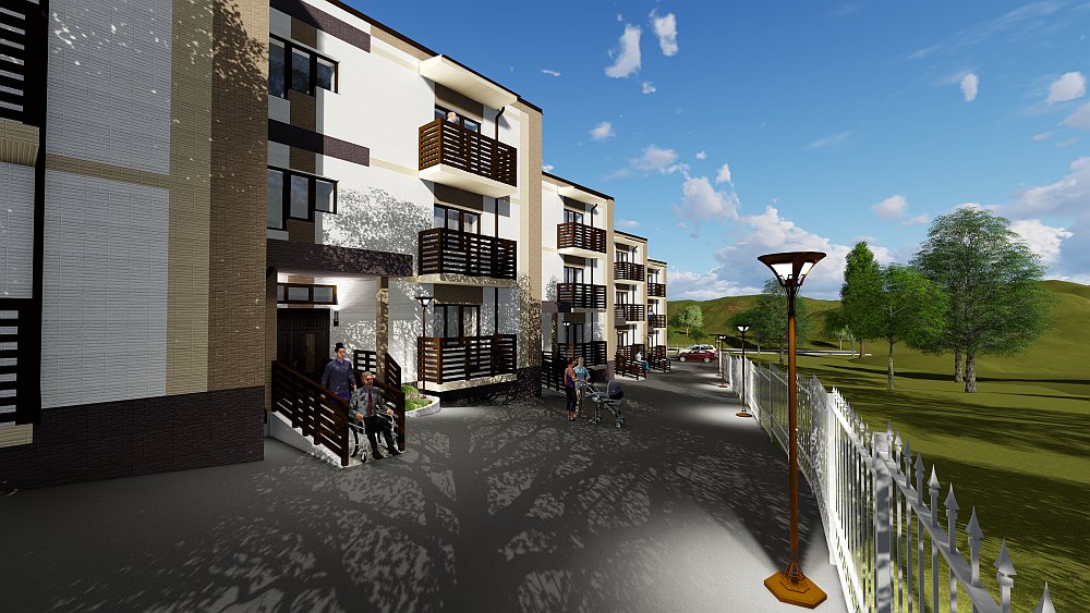 блокированного жилого дома (таунхаус) в с. Вольно-Надеждинское - Проекты многоквартирных жилы